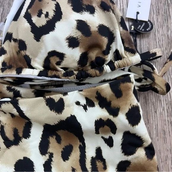 Vitamin A Snow Leopard String Bikini Set - Picture 4 of 5